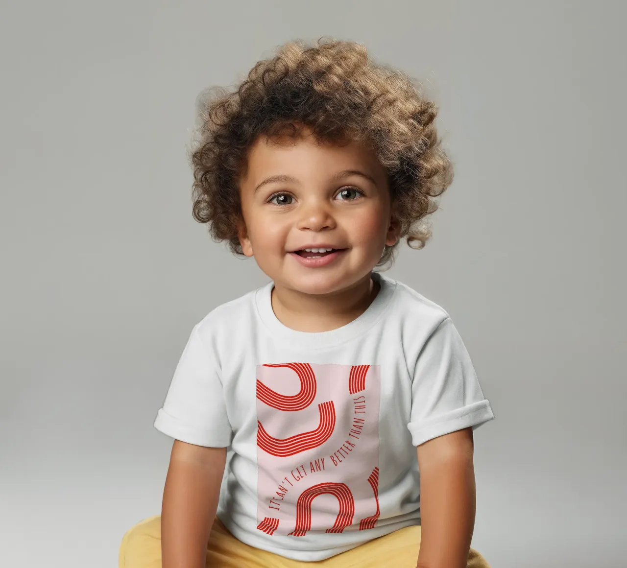 "It Can't Get Any Better" Abstract Lines Art Print - Retro F baby t-shirt by ClubArt