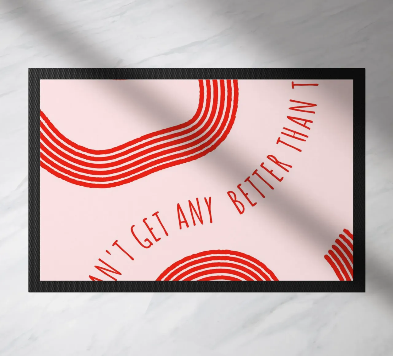 Stampa d'arte con linee astratte "It Can't Get Any Better" - Retro F zerbino da ClubArt