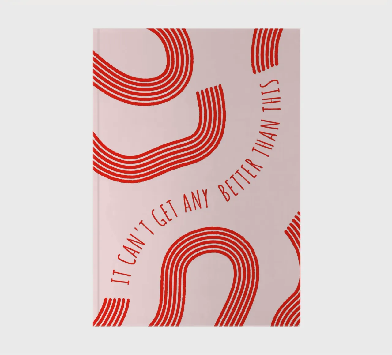 Stampa d'arte con linee astratte "It Can't Get Any Better" - Retro F diario da ClubArt