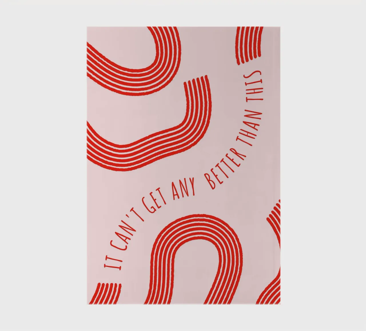 Stampa d'arte con linee astratte "It Can't Get Any Better" - Retro F diario da ClubArt
