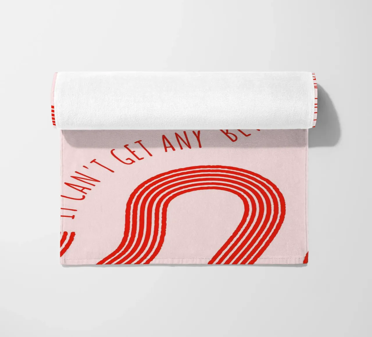 Stampa d'arte con linee astratte "It Can't Get Any Better" - Retro F telo mare da ClubArt