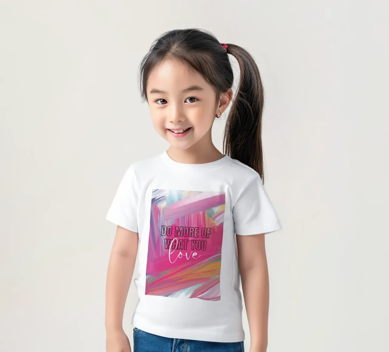 "Faites plus de ce que vous aimez" Art abstrait - Vibrant & t-shirt enfant de ClubArt