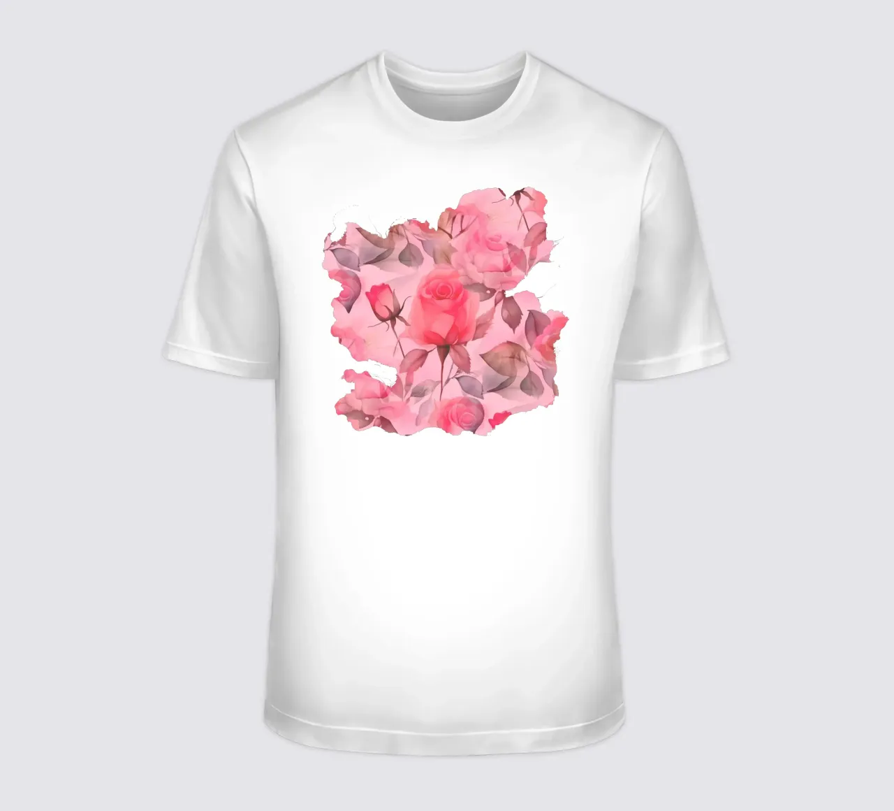 Rose delicate rosa e verdi t-shirt da SilverPegasus