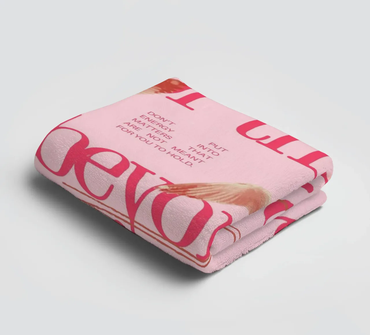 "Let Go of Things Beyond Your Control" Art - Empowering & Se towel by ClubArt