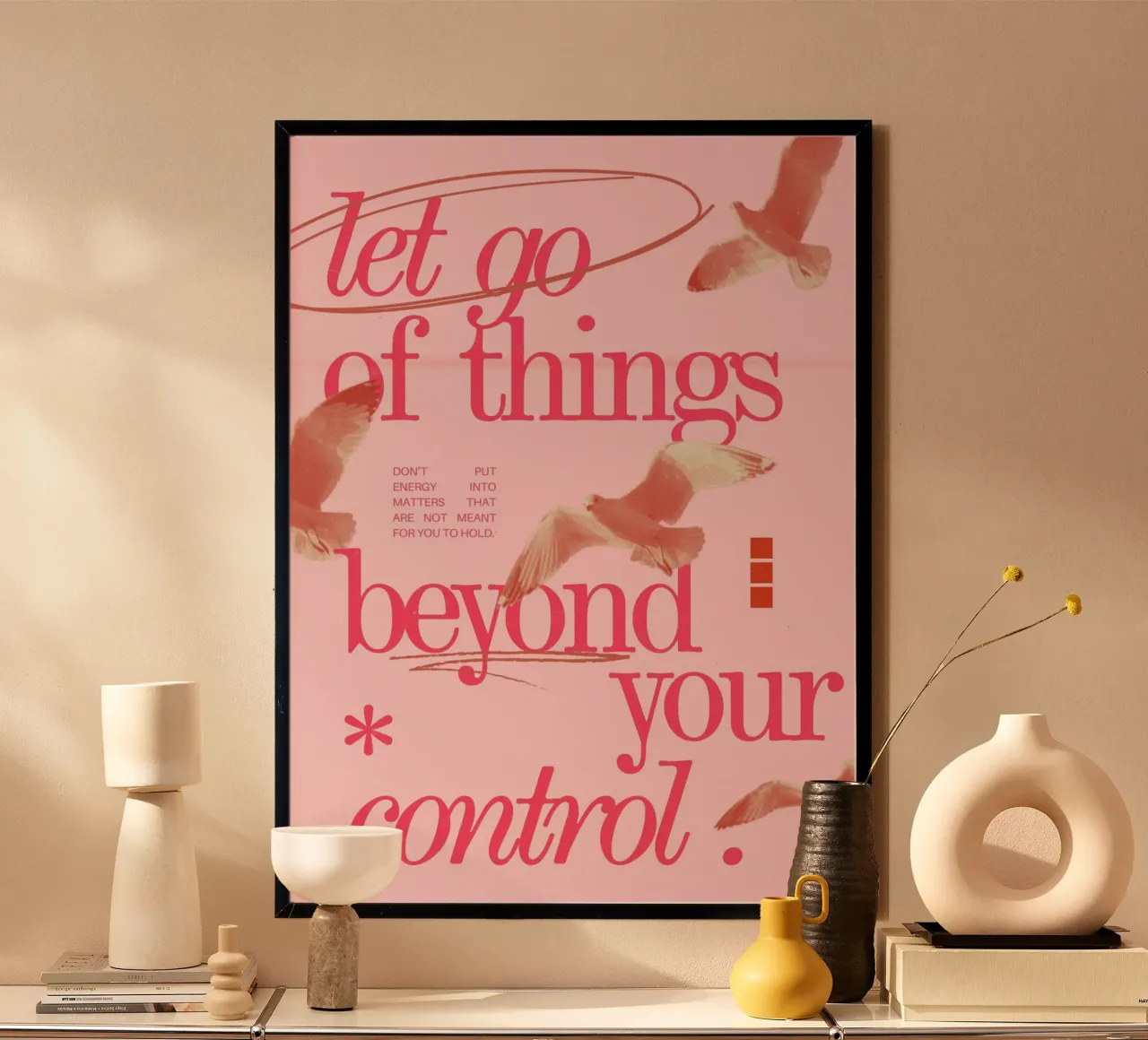 "Let Go of Things Beyond Your Control" Art - Empowering & Se hahnemühle by ClubArt