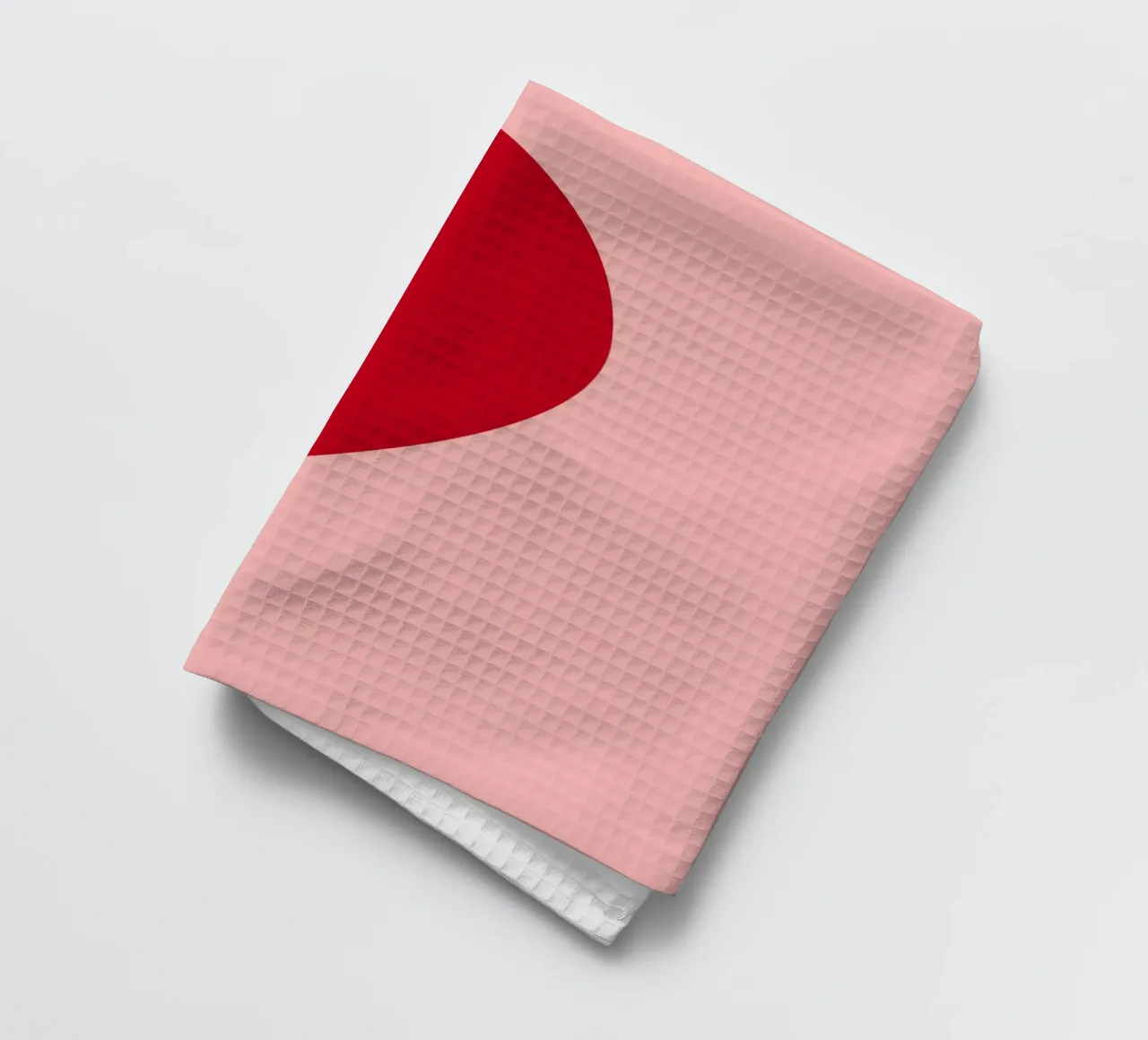 "Half Heart" Minimalist Love Art Print - Modern & Sweet tea towel by ClubArt