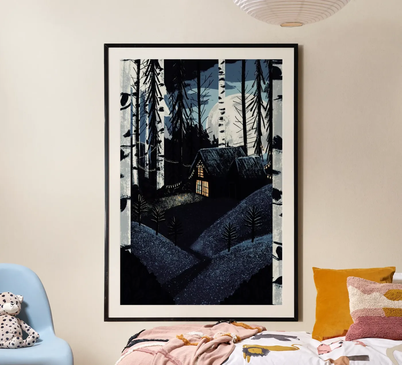 Christmas Cabin poster da Goed Blauw