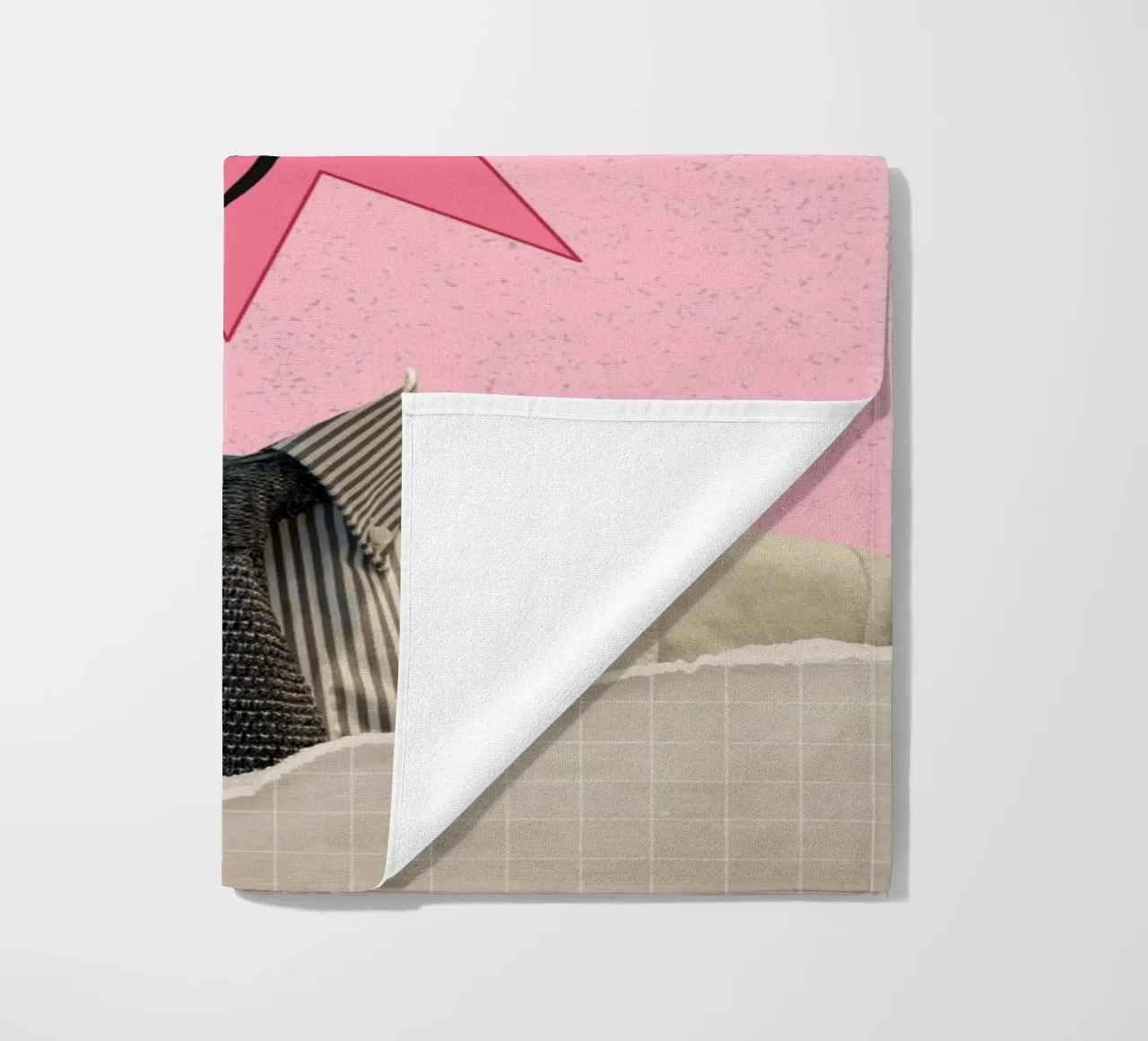 Surrealistische kunstdruk "Keep It Simple" - Business & Chaos strandhanddoek van ClubArt