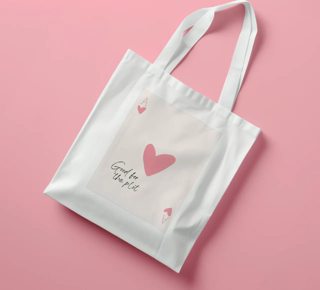 "Good for the Plot" Ace of Hearts Art - Playful & Modern tote bag by ClubArt