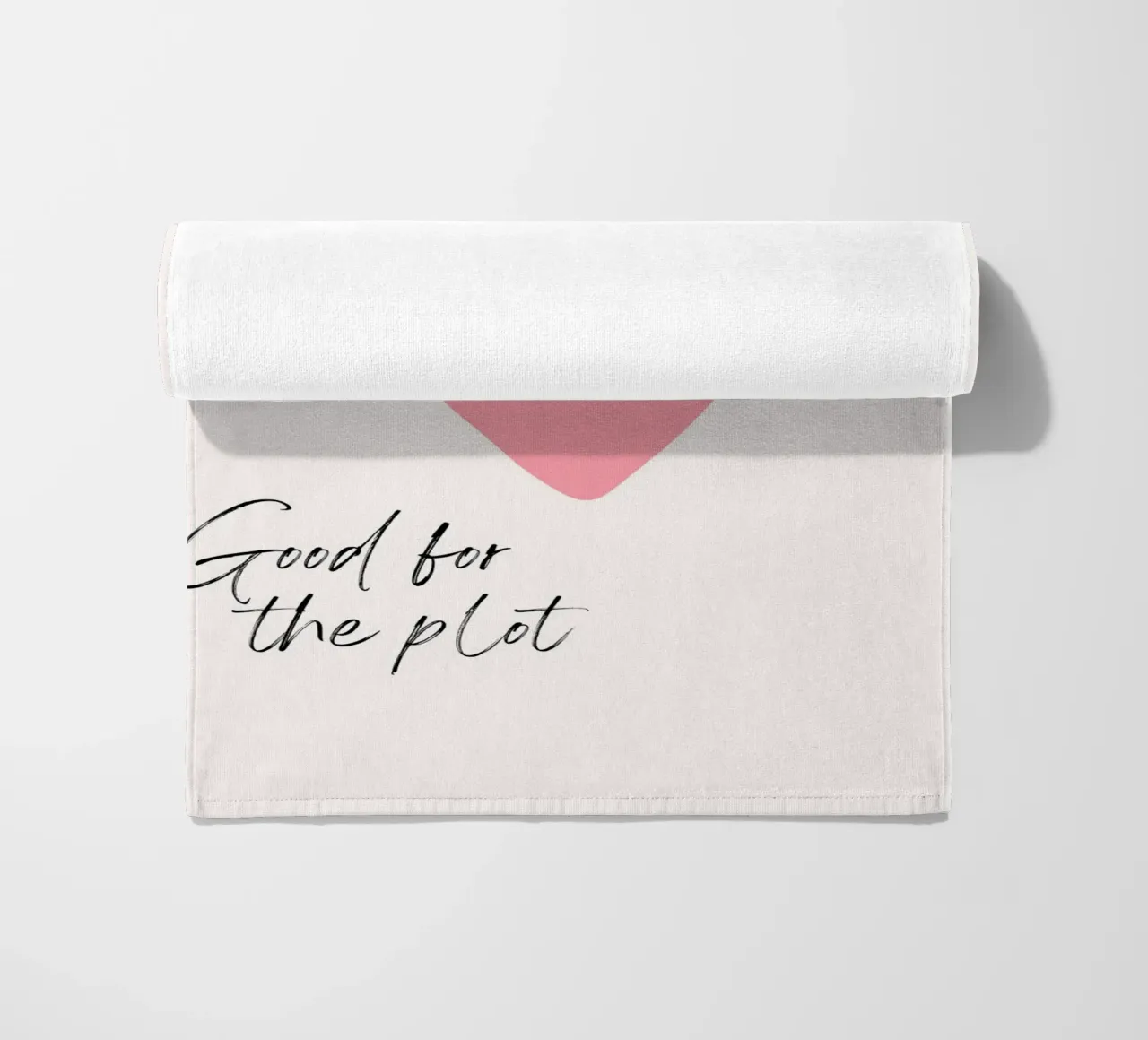 "Good for the Plot" Ace of Hearts Art - Playful & Modern beach towel by ClubArt
