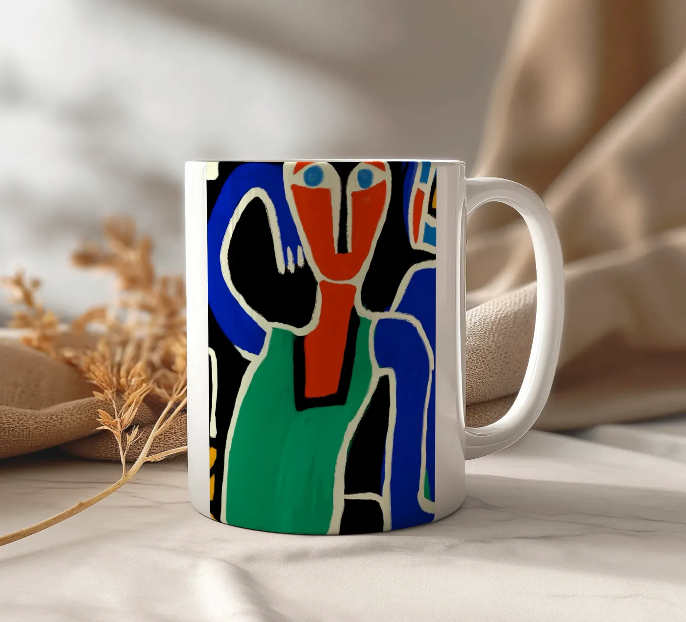 Dancing native mug en céramique de Little Dean