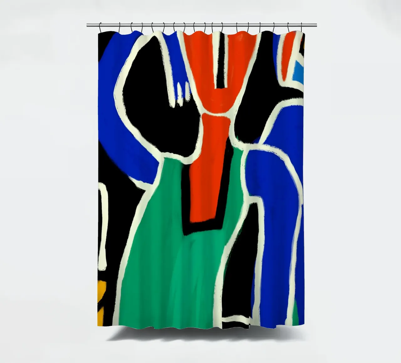 Tanzender Eingeborener Duschvorhang von Little Dean