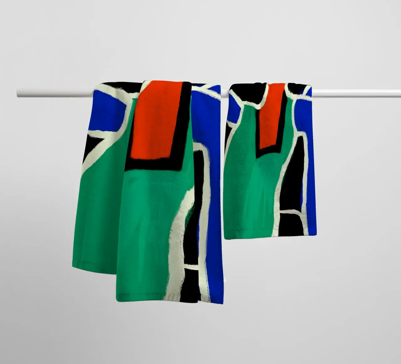 Dancing native towel by Little Dean