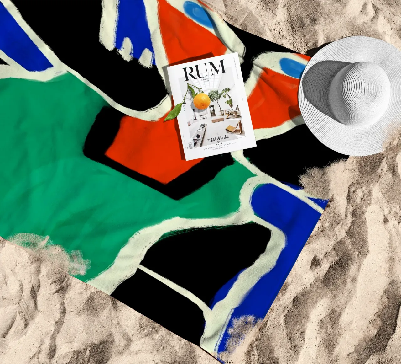 Dancing native strandhanddoek van Little Dean