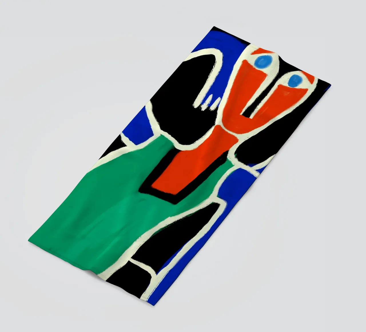 Dancing native beach towel by Little Dean