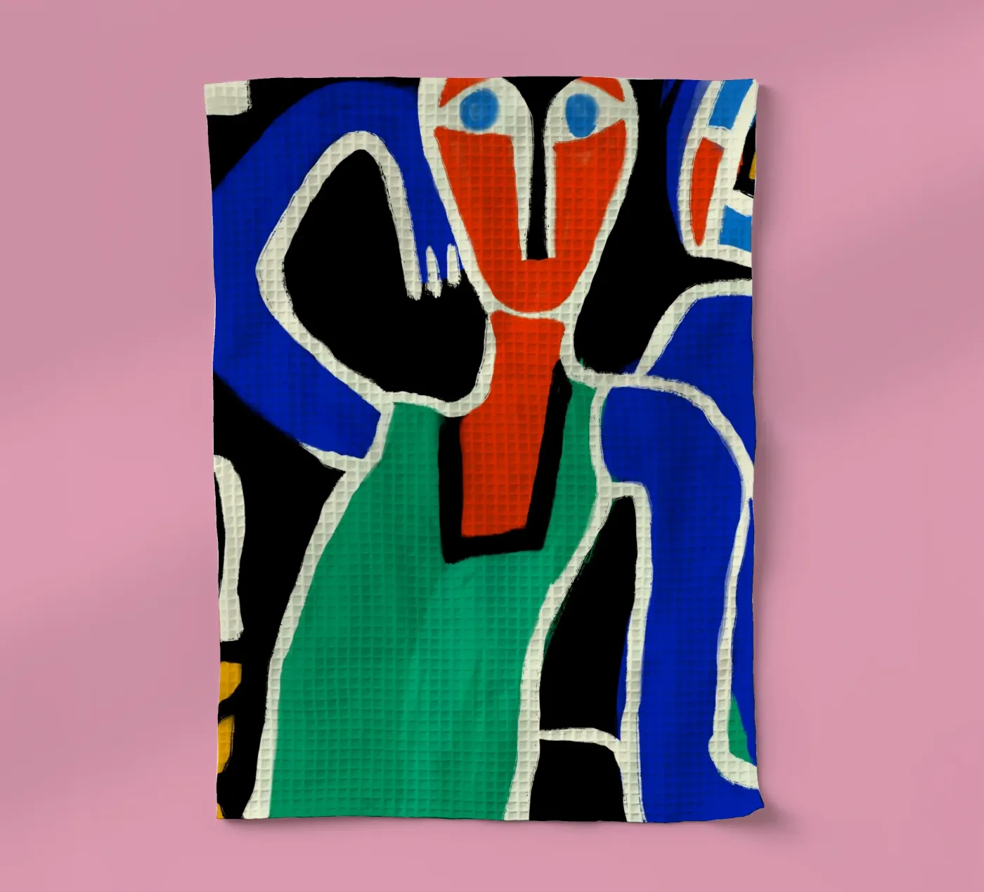 Tanzender Eingeborener Geschirrtuch von Little Dean