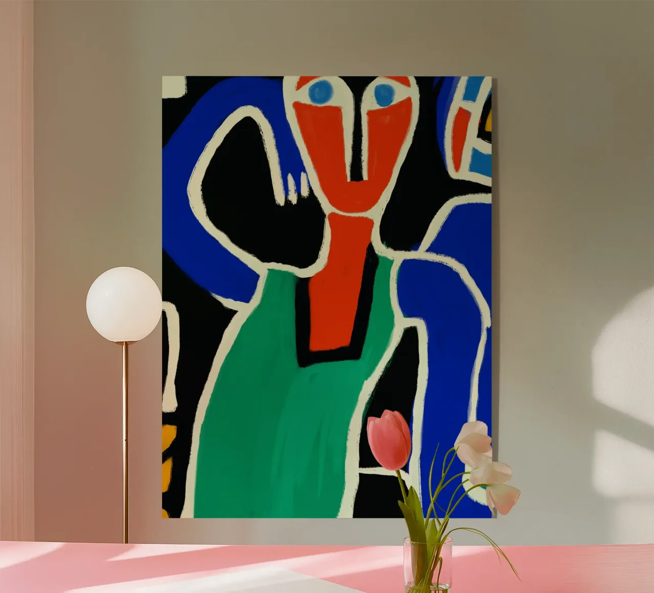 Dancing native acryl van Little Dean