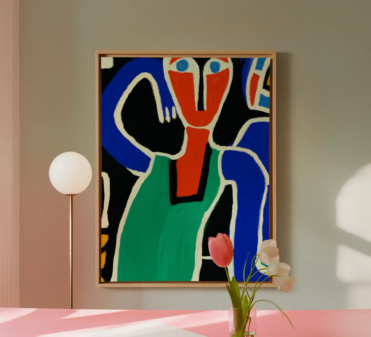 Dancing native canvas by Little Dean