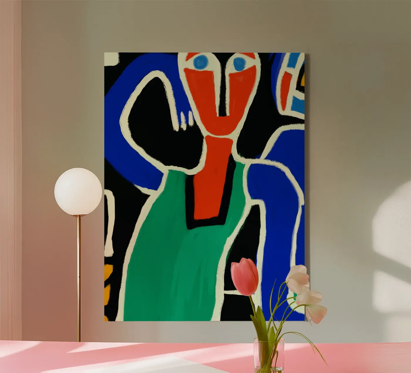 Tanzender Eingeborener Leinwand von Little Dean