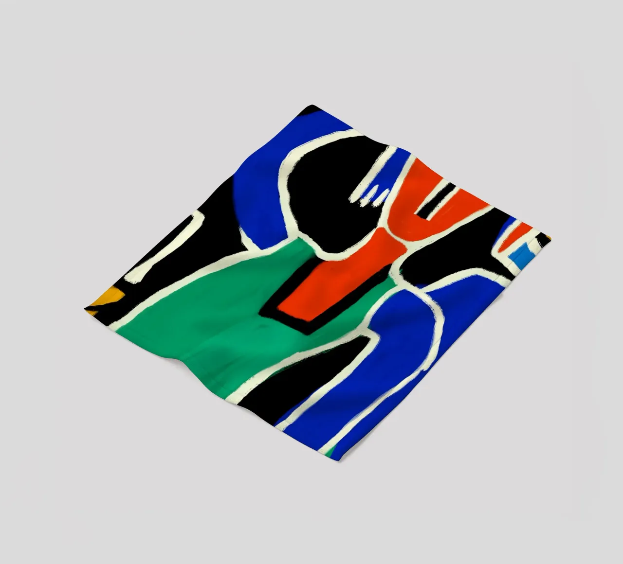 Dancing native fleece blanket by Little Dean