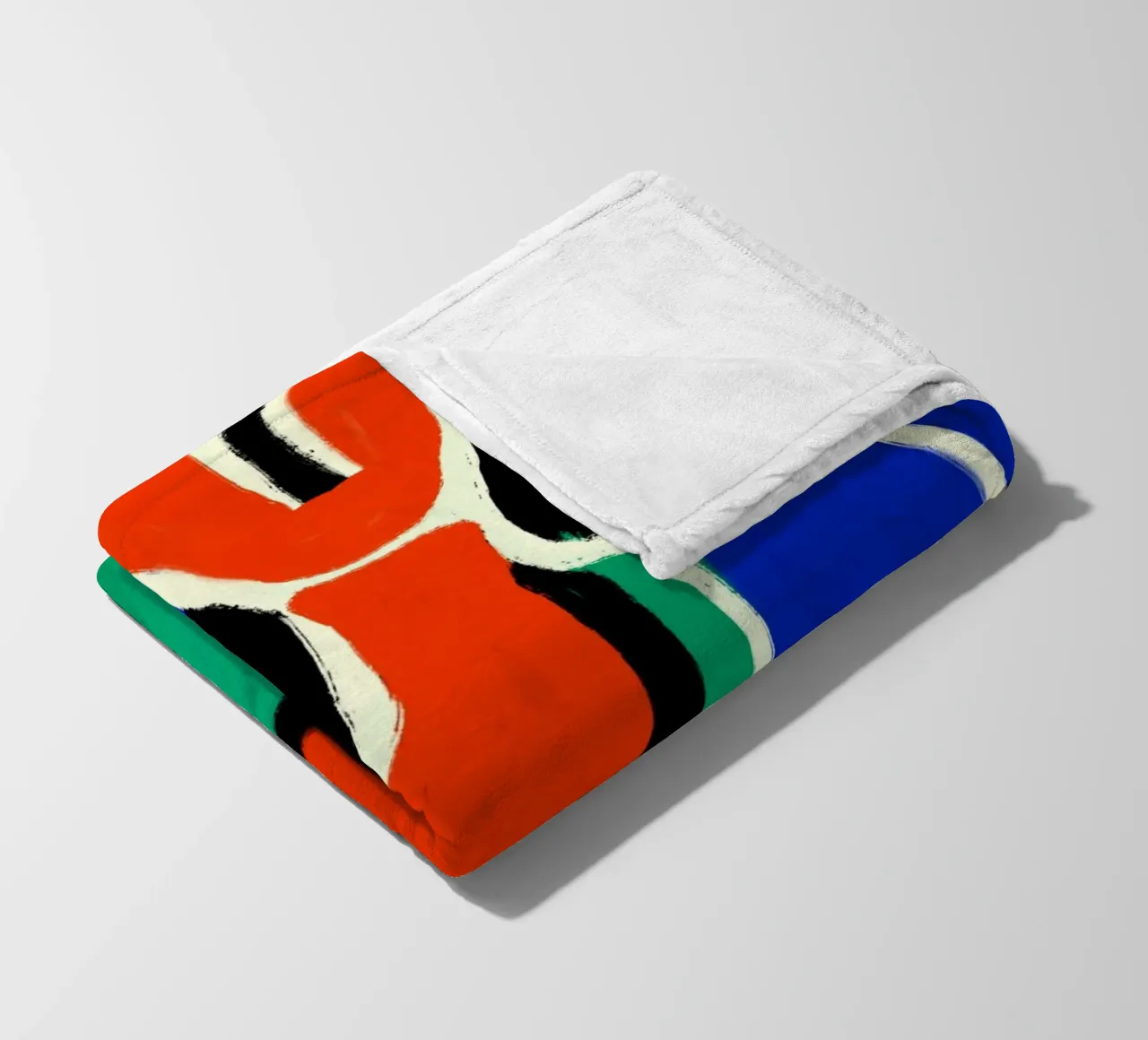 Dancing native fleece blanket by Little Dean