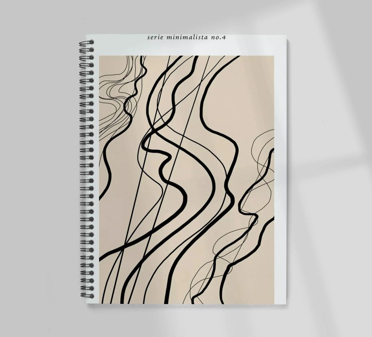 Minimal 4 spiral notebook by Froilein Juno