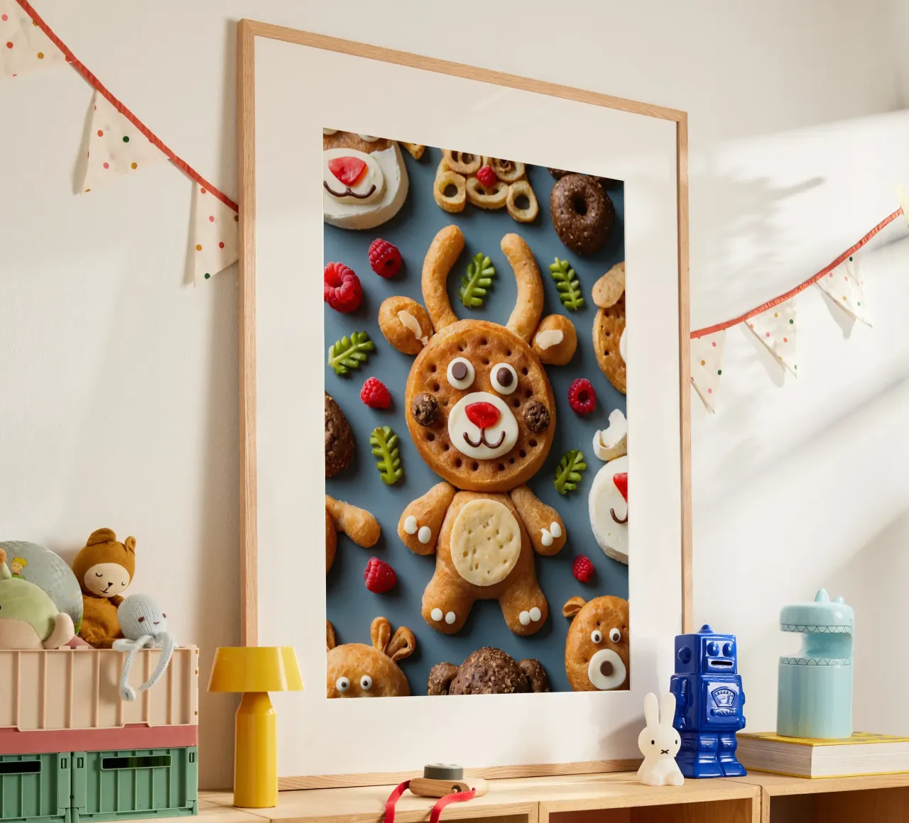 Festliches Sortiment an Weihnachtsplätzchen in Form von Elchen Hahnemühle von DesignDoodle