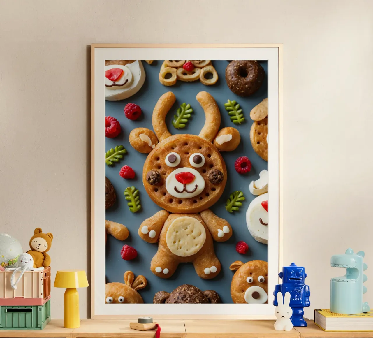 Festliches Sortiment an Weihnachtsplätzchen in Form von Elchen Hahnemühle von DesignDoodle