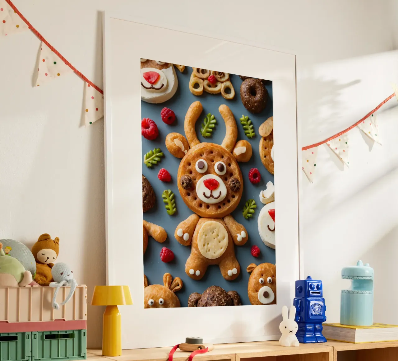 Festliches Sortiment an Weihnachtsplätzchen in Form von Elchen Hahnemühle von DesignDoodle