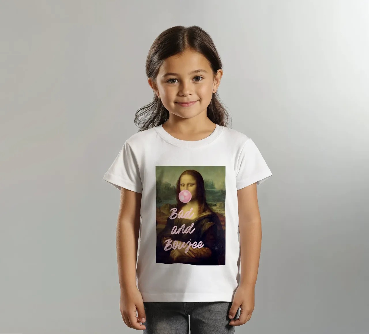 "Bad and Boujee Mona Lisa" Pop Art - Iconic & Trendy kids t-shirt by ClubArt