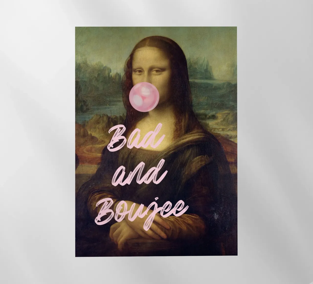 Pop Art "Bad and Boujee Mona Lisa" - Iconica e di tendenza pellicola backlit da ClubArt