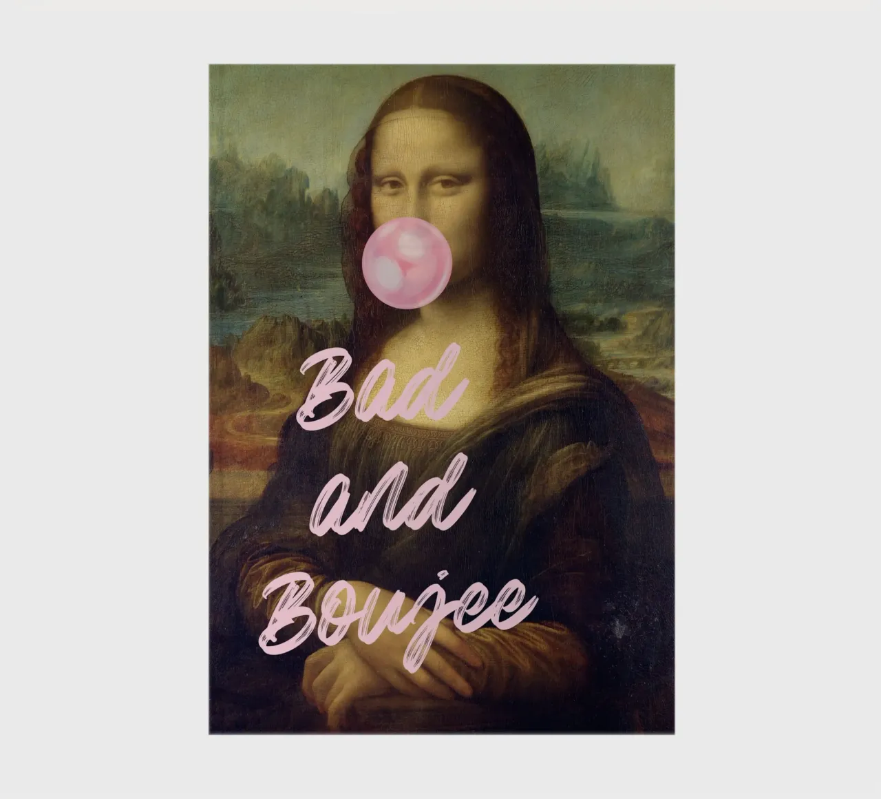 "Bad and Boujee Mona Lisa" Pop Art - Iconic & Trendy notebook by ClubArt