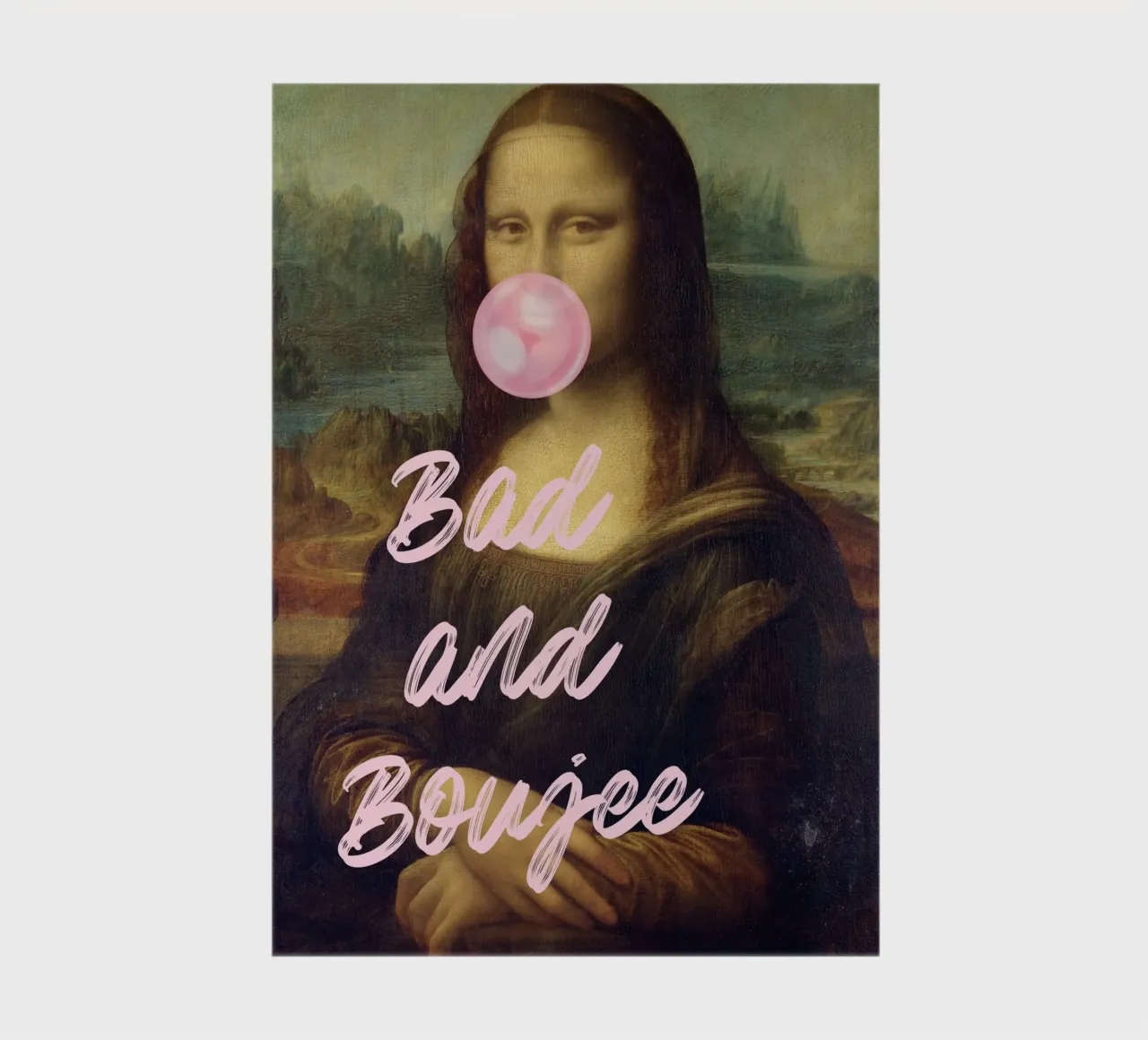 "Bad and Boujee Mona Lisa" Pop Art - Iconic & Trendy notebook by ClubArt