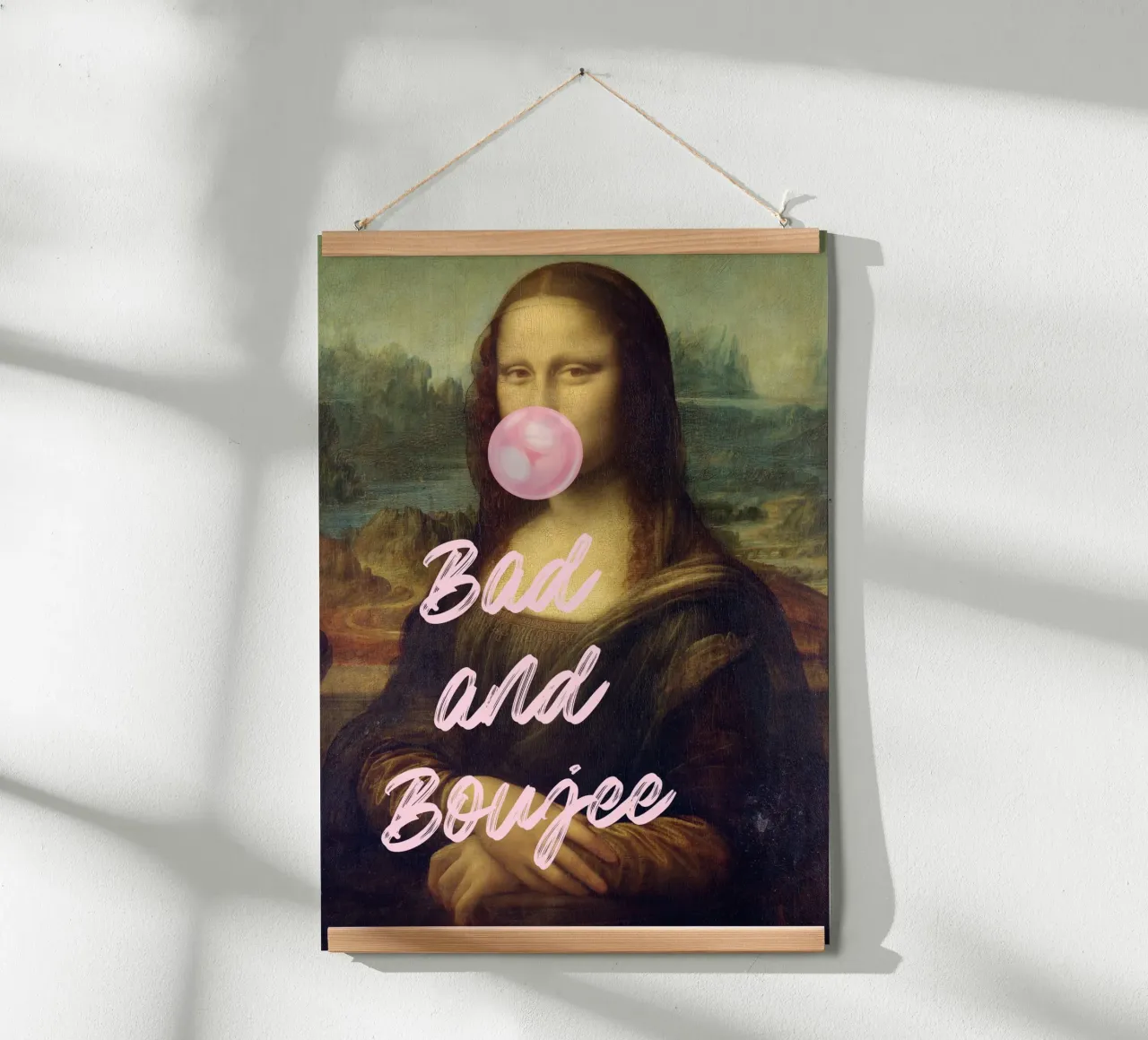 "Bad and Boujee Mona Lisa" Pop Art - Iconique et tendance poster de ClubArt