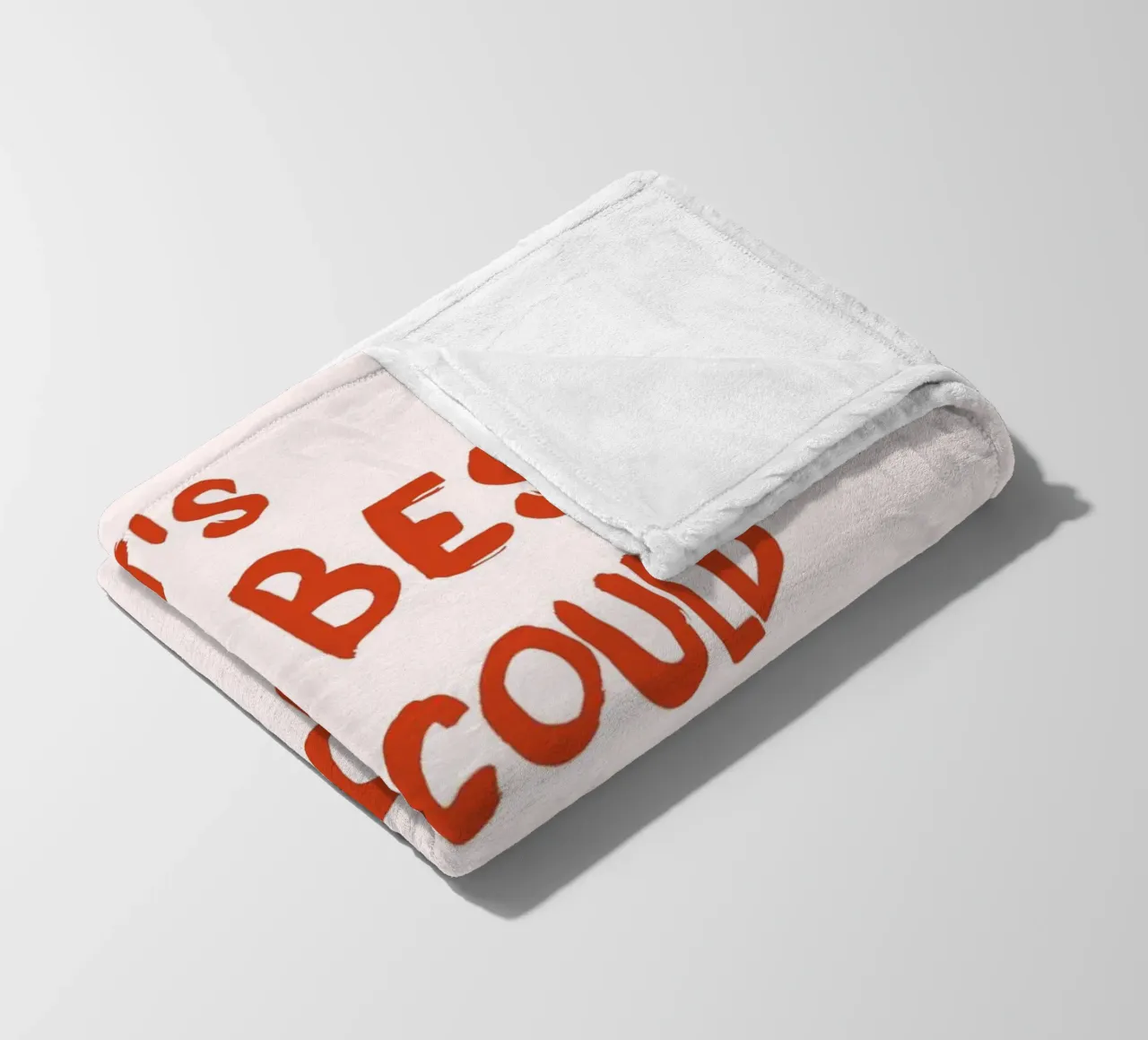 "Qu'est-ce qui pourrait arriver de mieux ?" Bold Art - Optimiste plaid polaire de ClubArt