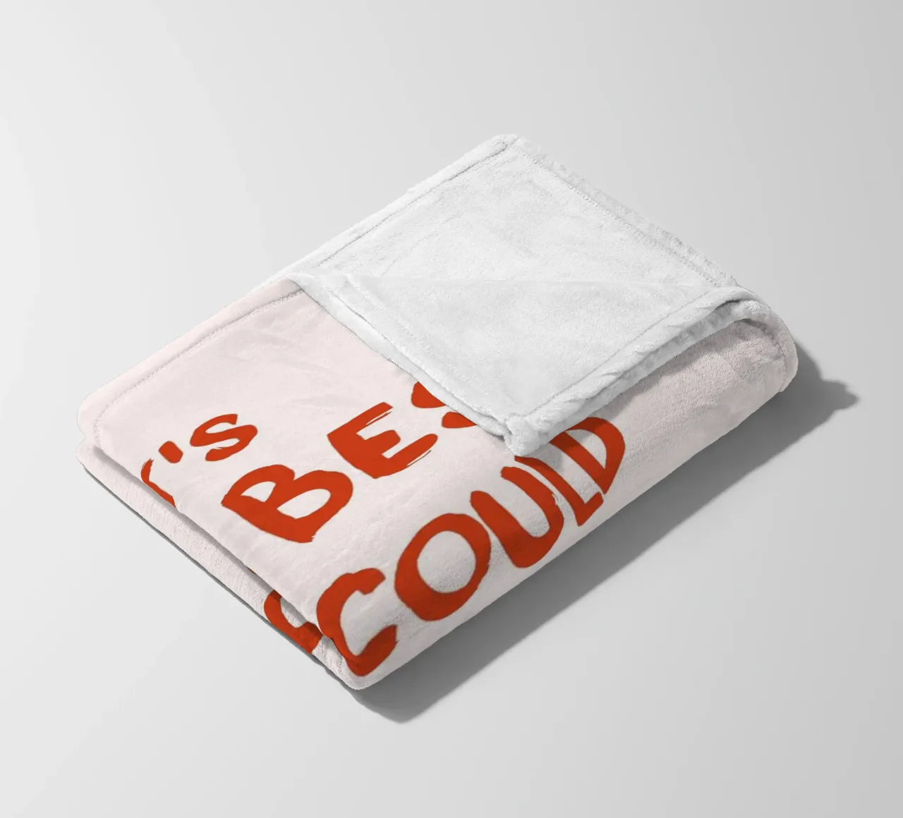 "Qu'est-ce qui pourrait arriver de mieux ?" Bold Art - Optimiste plaid polaire de ClubArt