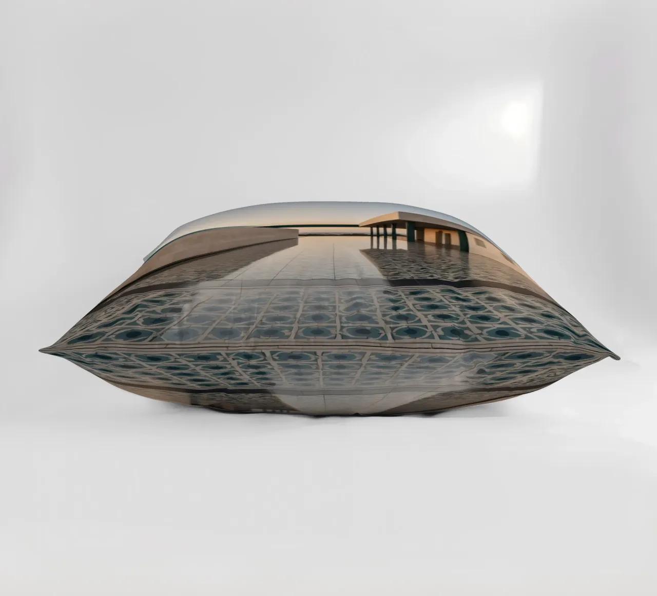 Il design architettonico moderno mette in mostra l'intricato motivo delle piastrelle cuscino da DesignDoodle