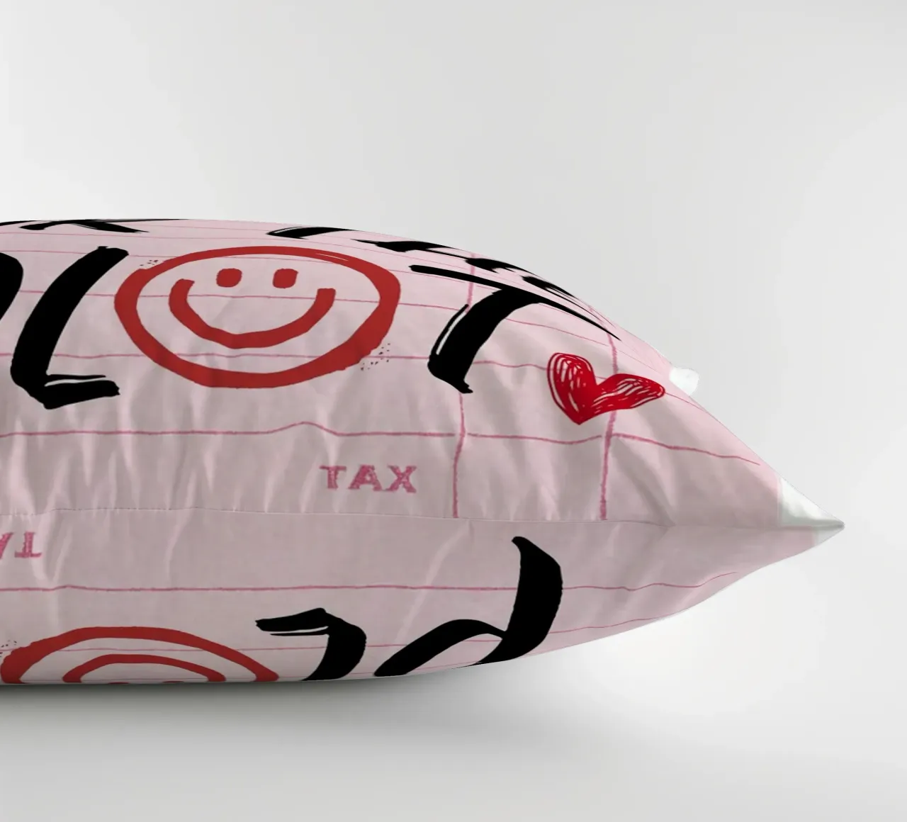 "Do It For The Plot" Retro Guest Check Art - Witty & Bold coussin de ClubArt