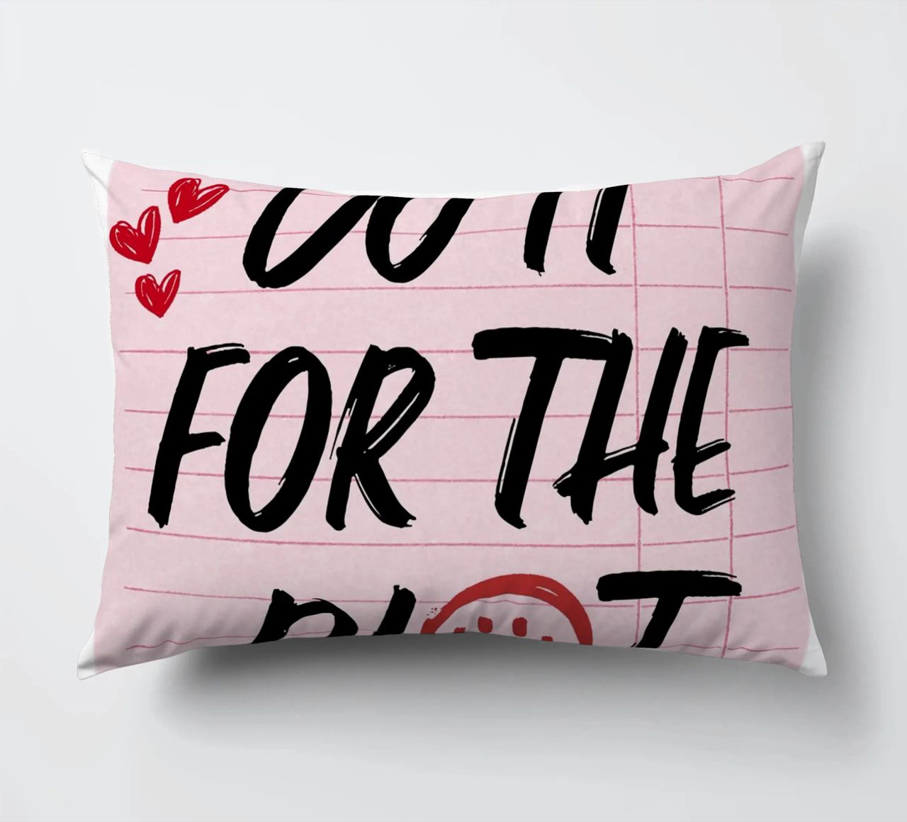 "Do It For The Plot" Retro Guest Check Art - Witty & Bold decorative cushion by ClubArt