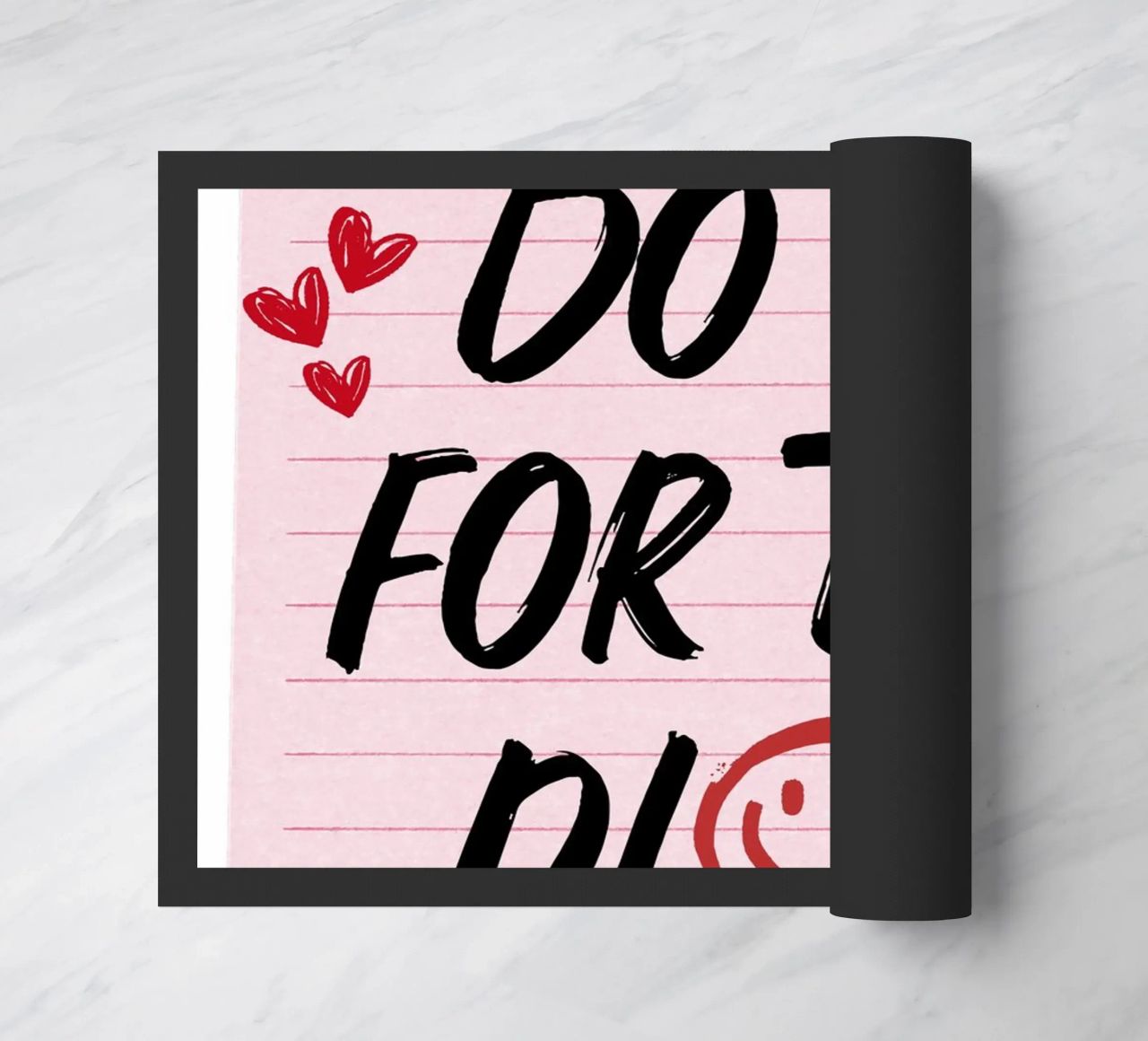 "Do It For The Plot" Retro Guest Check Art - Witty & Bold doormat by ClubArt