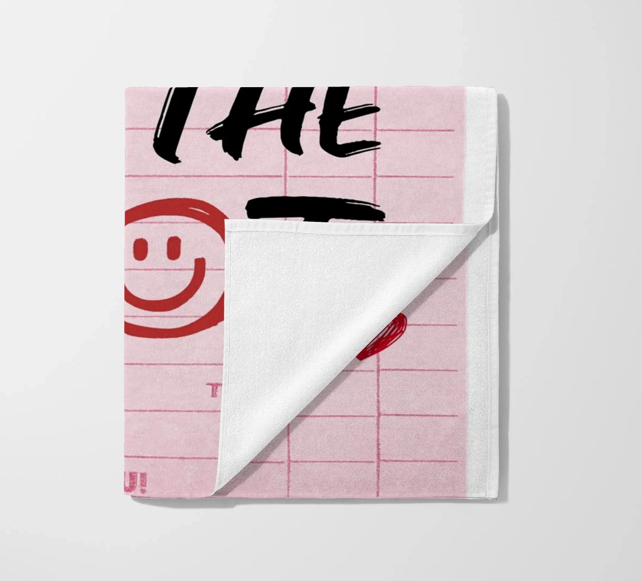 "Do It For The Plot" Retro Guest Check Art - Witty & Bold beach towel by ClubArt