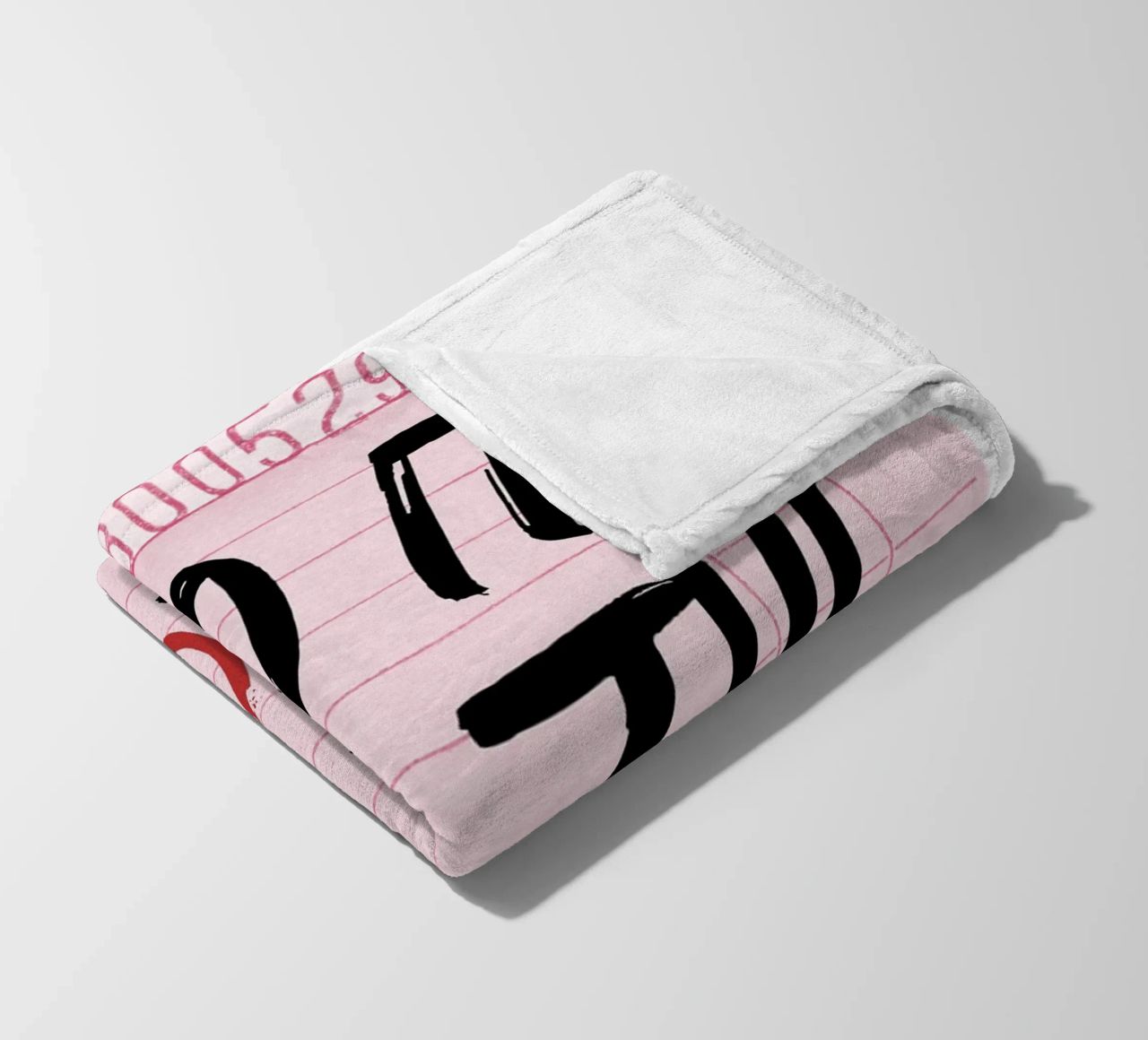 "Do It For The Plot" Retro Guest Check Art - Witty & Bold fleece blanket by ClubArt