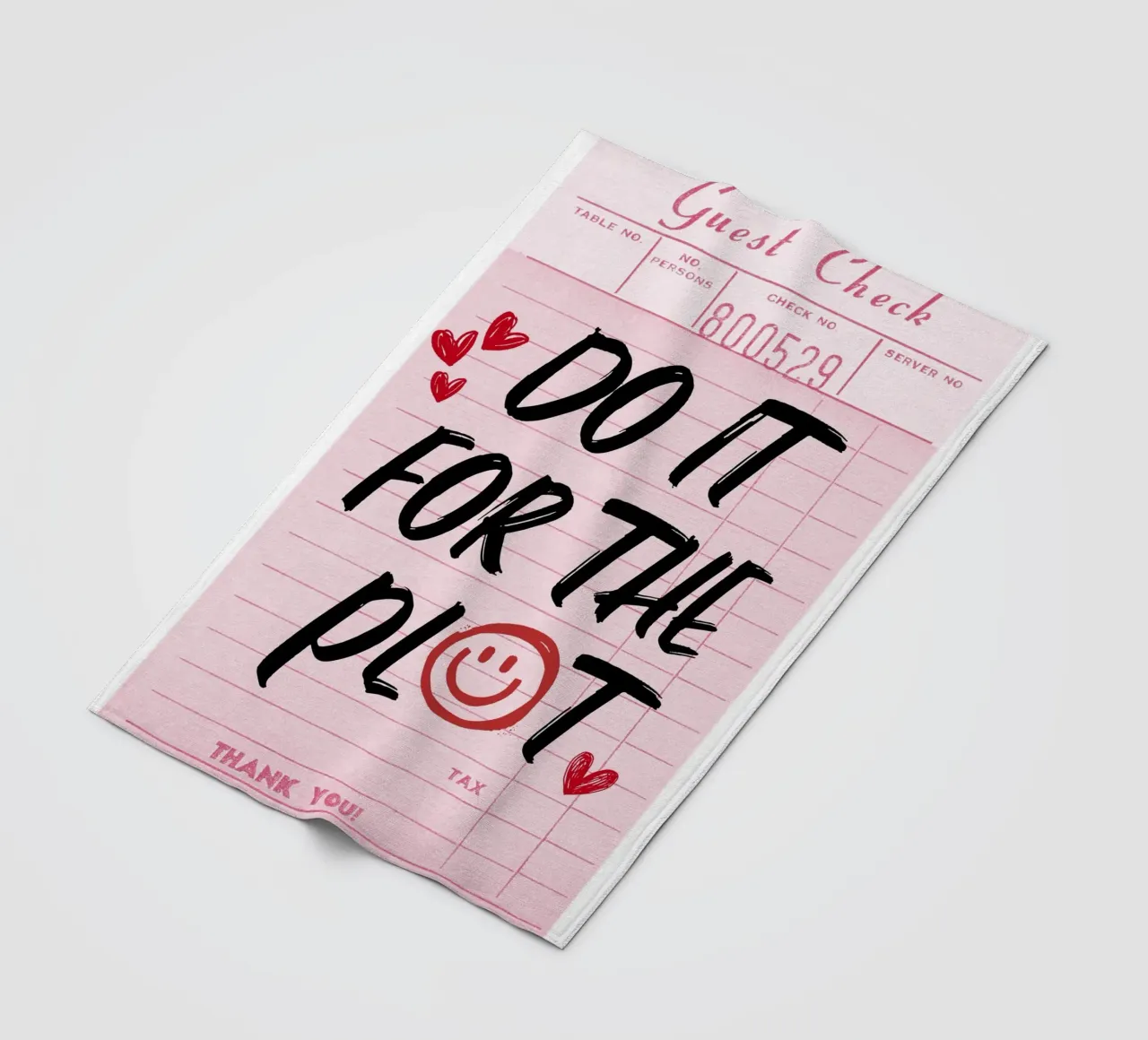 "Do It For The Plot" Retro-Gästescheck-Kunst - witzig und frech Fleecedecke von ClubArt