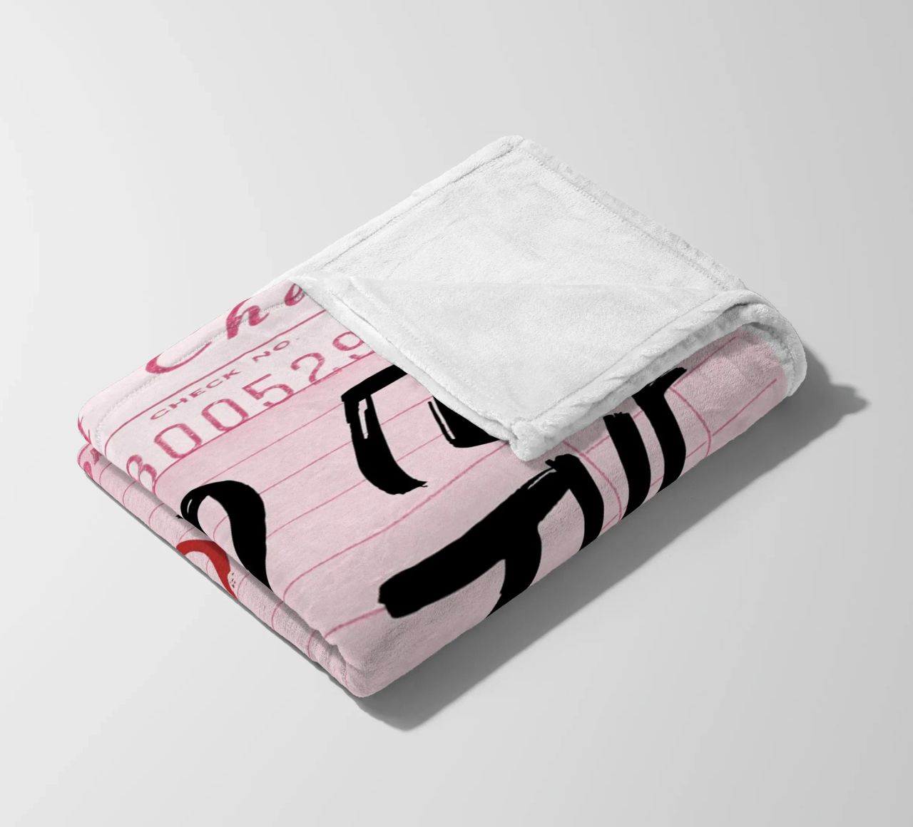 "Do It For The Plot" Retro Guest Check Art - Witty & Bold fleece blanket by ClubArt