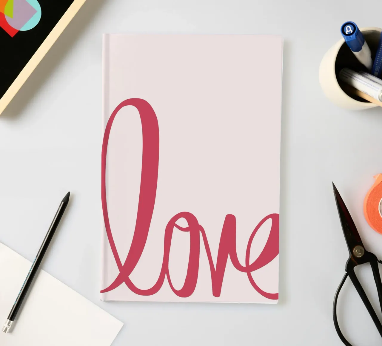 "Love" Impression d'art élégante - Minimaliste et romantique carnet de notes de ClubArt