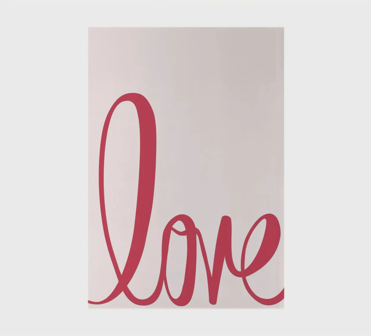 "Love" Impression d'art élégante - Minimaliste et romantique carnet de notes de ClubArt