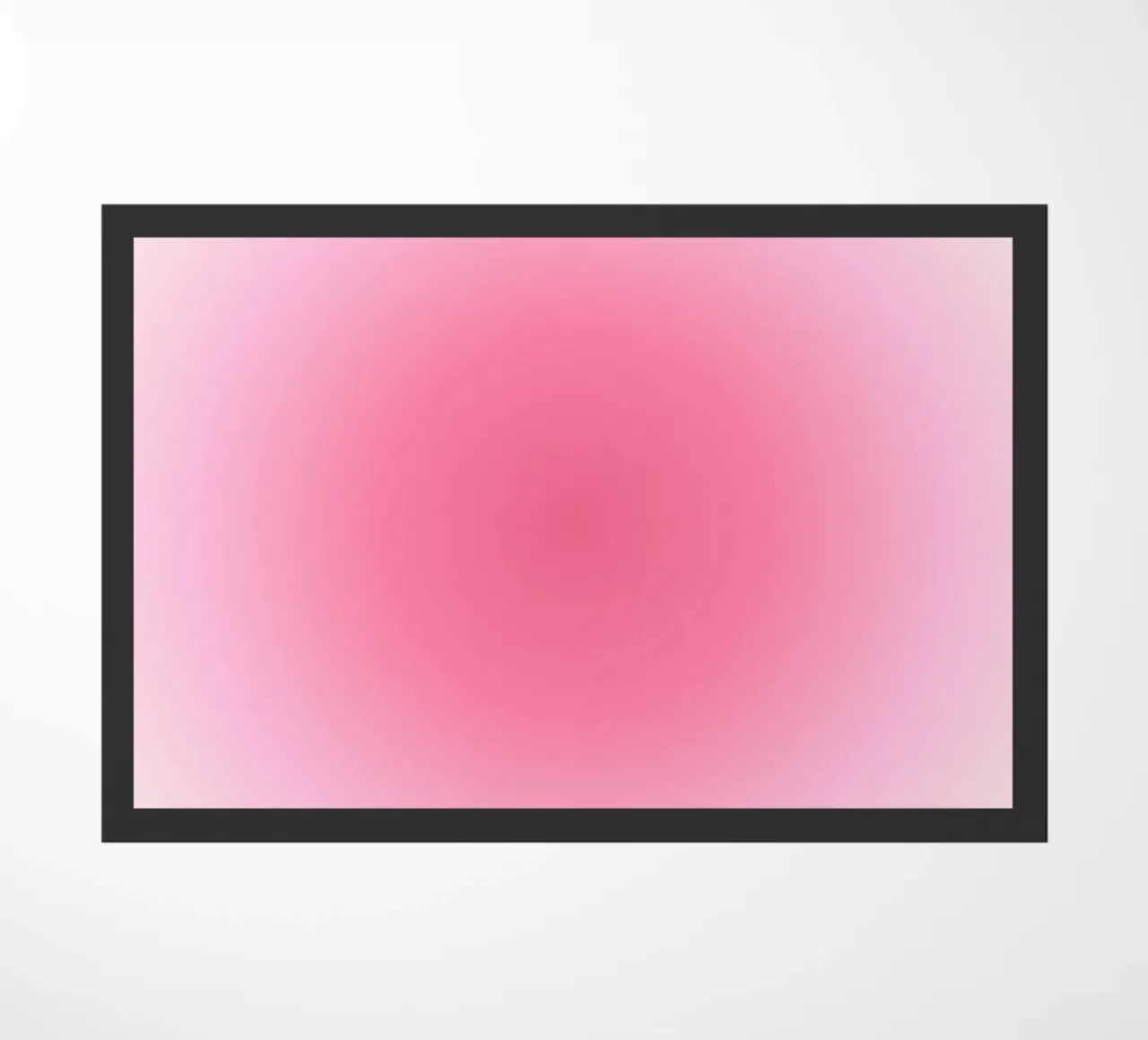 Stampa d'arte a gradi "Pink Dream Aura" - Estetica e serenità zerbino da ClubArt