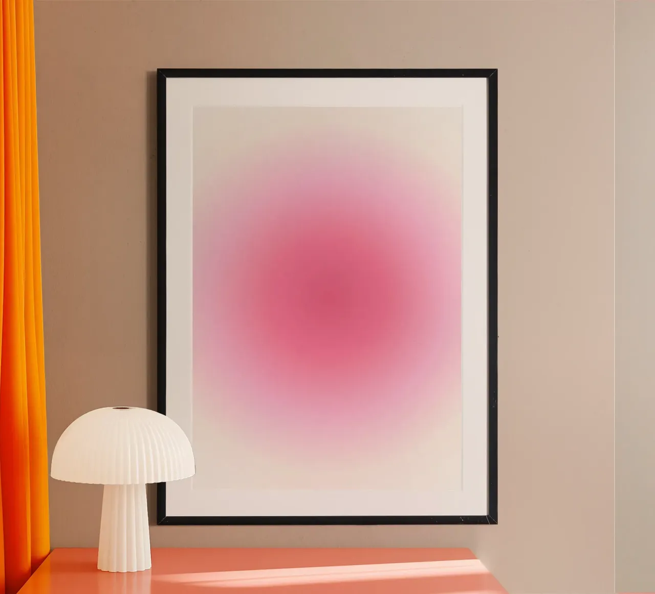 "Pink Dream Aura" Kunstdruck mit Farbverlauf - Ästhetisch & heiter Poster von ClubArt