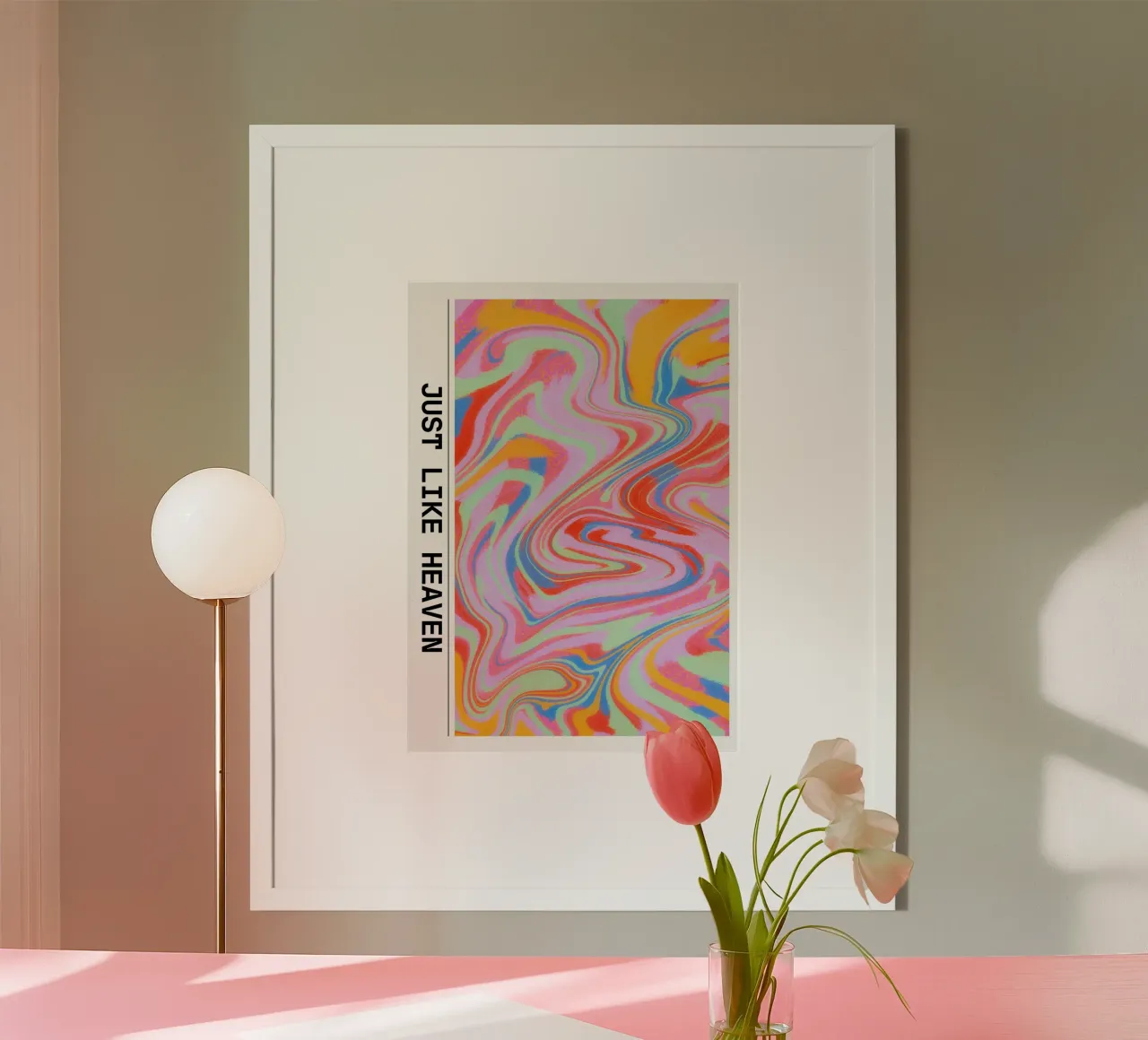 "Just Like Heaven" Swirl Abstract Art - Psychedelic & Bold hahnemühle by ClubArt