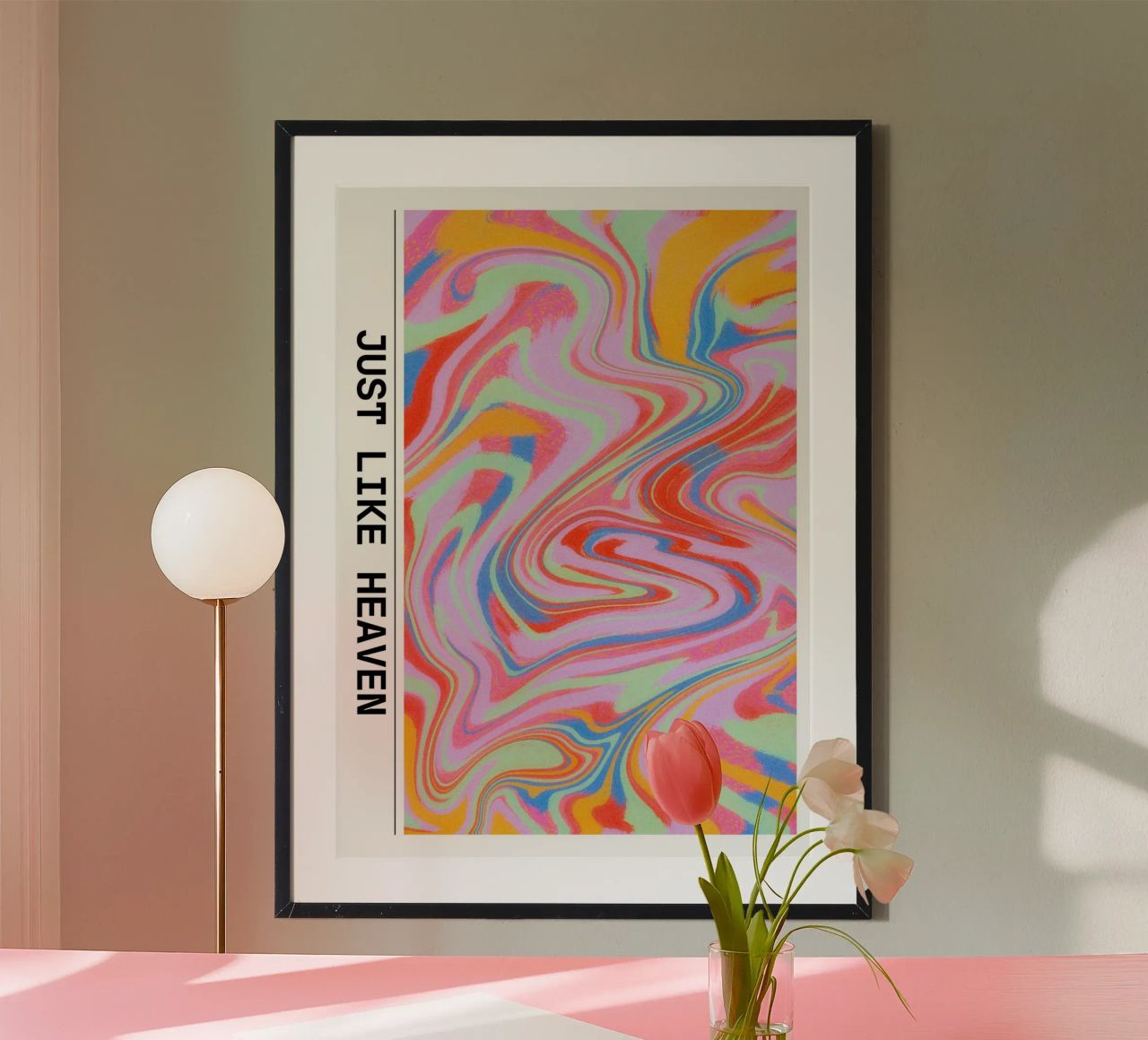 "Just Like Heaven" Wirbel abstrakte Kunst - Psychedelisch & fett Poster von ClubArt